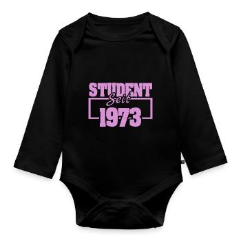 seit 1973 - Baby Bio-Langarm-Body - Schwarz - Vorne