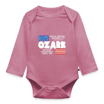 Missouri Ozark - Baby Bio-Langarm-Body - Mauve - Vorne