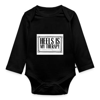 MY THERAPHY SHIRTS Seite 0002 - Baby Bio-Langarm-Body - Schwarz - Vorne