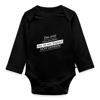 dictons drôles dictons drôles - Body Bébé bio manches longues - noir - Devant