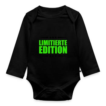 limited edition - Baby Bio-Langarm-Body - Schwarz - Vorne