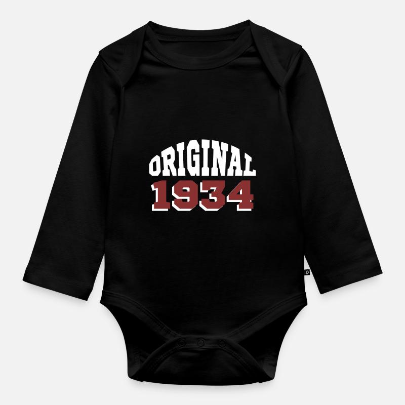 Original 1934 - Body Bébé bio manches longues - noir