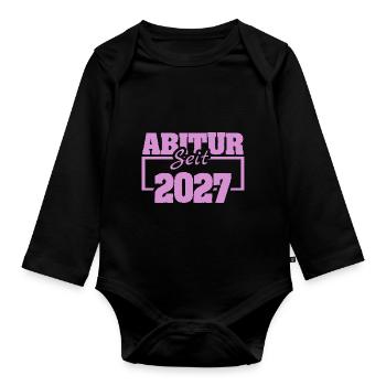 2027 - Body Bébé bio manches longues - noir - Devant