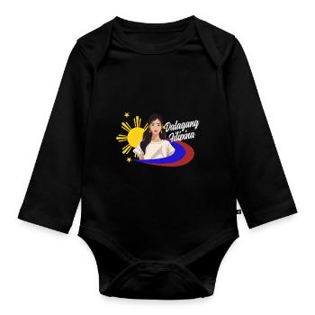 Philippines Drapeau philippin Philippines I Cadeau - Body Bébé bio manches longues - noir - Devant