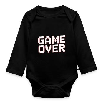 FIN DU JEU - Body Bébé bio manches longues - noir - Devant