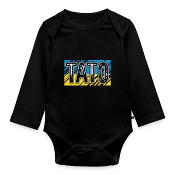 Ukraine - Baby Bio-Langarm-Body - Schwarz - Vorne