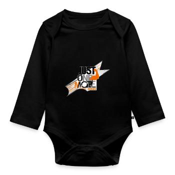 noch eine Serie - Baby Bio-Langarm-Body - Schwarz - Vorne