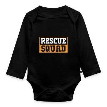 Cat Rescue Animal Rights Animal Rescue Animal Shelter - Organic Longsleeve Baby Bodysuit - black - Front