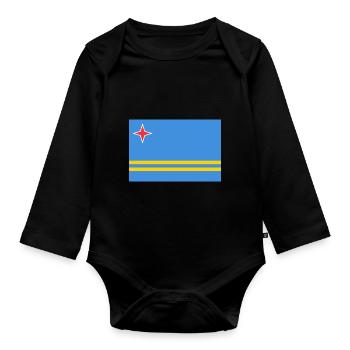 Aruba - Baby Bio-Langarm-Body - Schwarz - Vorne