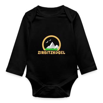 Trekking Zirbitzkogel - Organic Longsleeve Baby Bodysuit - black - Front