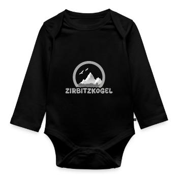 Trekking Zirbitzkogel - Organic Longsleeve Baby Bodysuit - black - Front