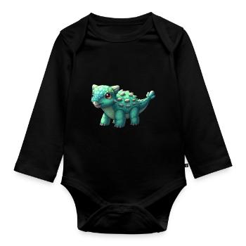 BIG - Organic Longsleeve Baby Bodysuit - black - Front