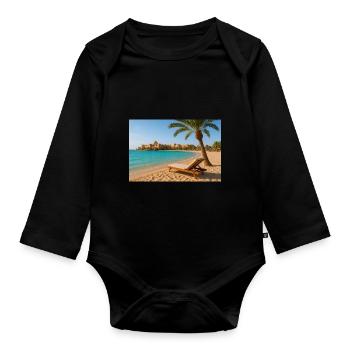 Soma Bay - Organic Longsleeve Baby Bodysuit - black - Front