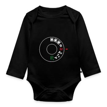 Canon Dialler - Baby Bio-Langarm-Body - Schwarz - Vorne