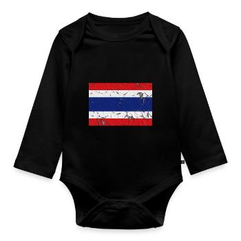 Thaïlande - Body Bébé bio manches longues - noir - Devant