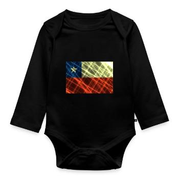 Cook Islands - Organic Longsleeve Baby Bodysuit - black - Front