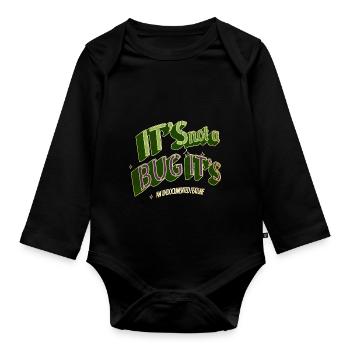 computers birthday present bday geek present idea - Baby Bio-Langarm-Body - Schwarz - Vorne