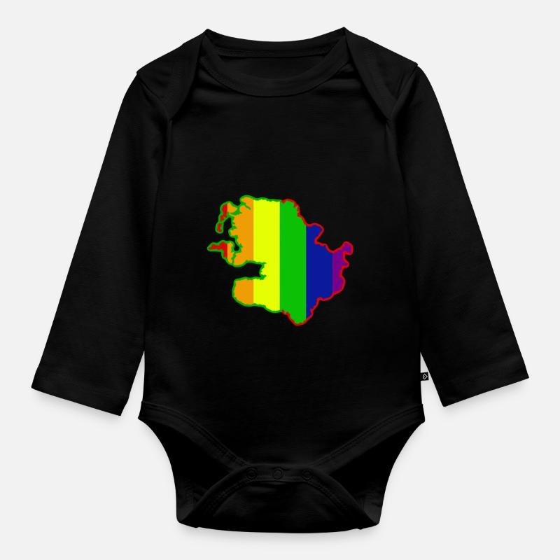 Mayo Pride - Organic Longsleeve Baby Bodysuit - black