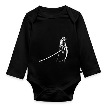 The Grim Reaper - Organic Longsleeve Baby Bodysuit - black - Front