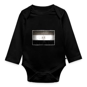 Egypt - Organic Longsleeve Baby Bodysuit - black - Front