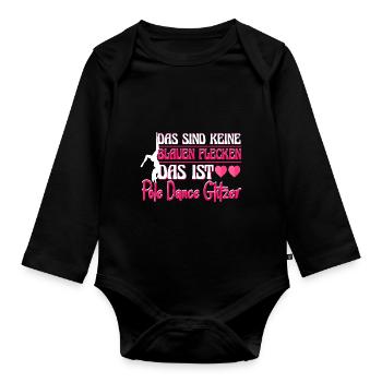 Pole Dance Das sind keine blauen Flecken - Baby Bio-Langarm-Body - Schwarz - Vorne