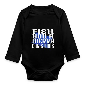 Beards Bahamas Beach Beard Gang Comic Funny - Organic Longsleeve Baby Bodysuit - black - Front