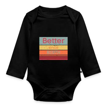 Just better - Baby Bio-Langarm-Body - Schwarz - Vorne