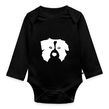 Hund Chien - Body Bébé bio manches longues - noir - Devant