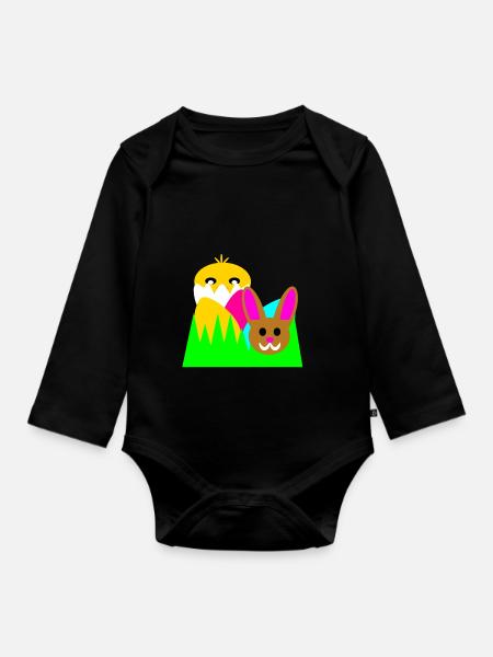 Bild für Ostern - Baby Bio-Langarm-Body - Schwarz