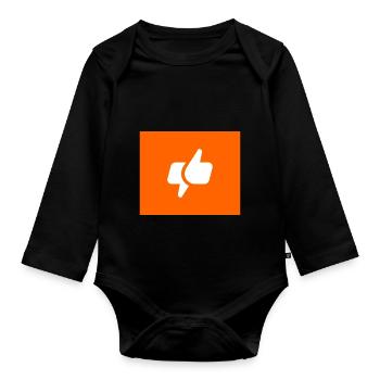 Amazoni boli Nikeo - Body Bébé bio manches longues - noir - Devant