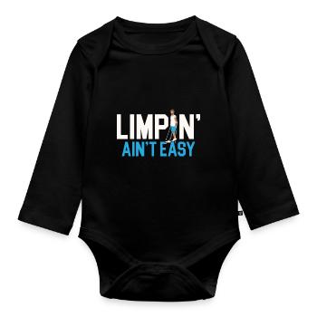 Amputation de l’assistance aux personnes handicapées Limpin' Ain’t Easy - Body Bébé bio manches longues - noir - Devant