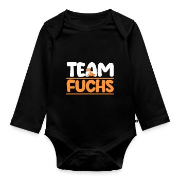 Fuchs - Baby Bio-Langarm-Body - Schwarz - Vorne
