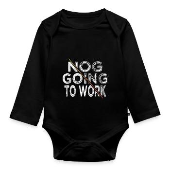 beards christmas present happy awkward funny - Baby Bio-Langarm-Body - Schwarz - Vorne