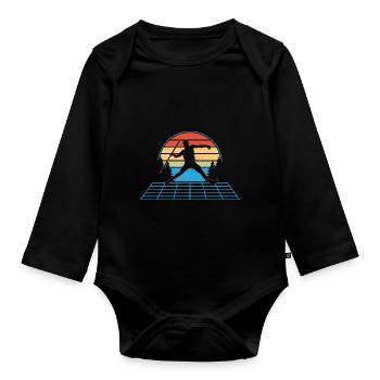 Javelot Lancer Javelot Lancer Cadeau - Body Bébé bio manches longues - noir - Devant