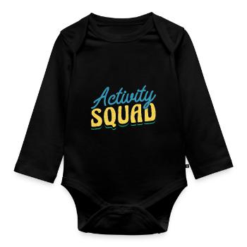Activity Assistant Squad Team - Baby Bio-Langarm-Body - Schwarz - Vorne