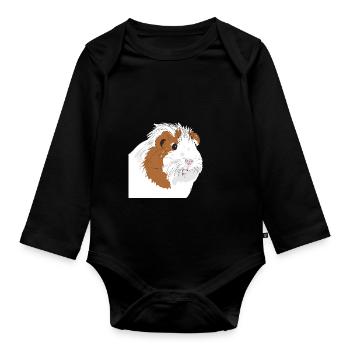 Cochon d'Inde - Body Bébé bio manches longues - noir - Devant