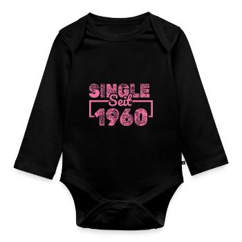 1960 - Baby Bio-Langarm-Body - Schwarz - Vorne
