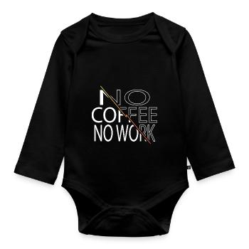funny sayings drinking cool birthday present idea - Baby Bio-Langarm-Body - Schwarz - Vorne