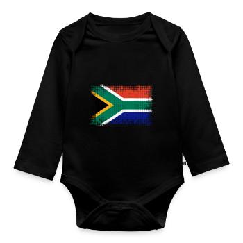 L’Afrique du Sud en tant qu’Afrique du Sud - Body Bébé bio manches longues - noir - Devant