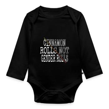 ruth bader ginsburg barber hair jokes awesome - Baby Bio-Langarm-Body - Schwarz - Vorne