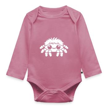 spider - Organic Longsleeve Baby Bodysuit - mauve - Front