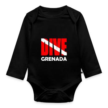 Dive Grenada - Karibik - Caribbean - West Indies - Organic Longsleeve Baby Bodysuit - black - Front