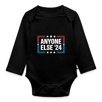 Anyone Else Election 2024 - Organic Longsleeve Baby Bodysuit - black - Front
