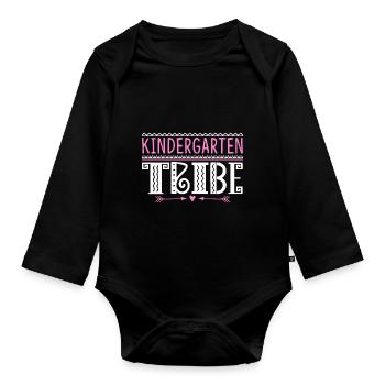 Kindergarten Tribe Teacher - Organic Longsleeve Baby Bodysuit - black - Front