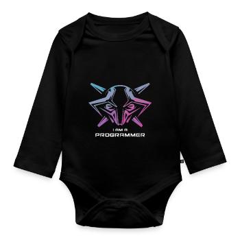 ICH BIN TECHNIKER - Baby Bio-Langarm-Body - Schwarz - Vorne