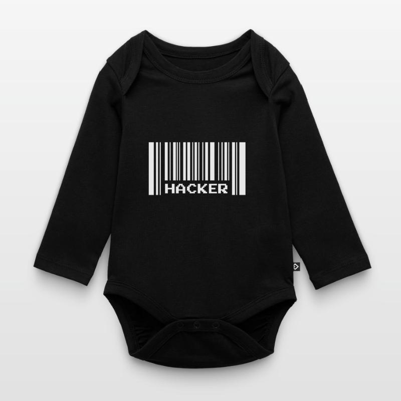 Hacker code à barres Body Bébé bio manches longues