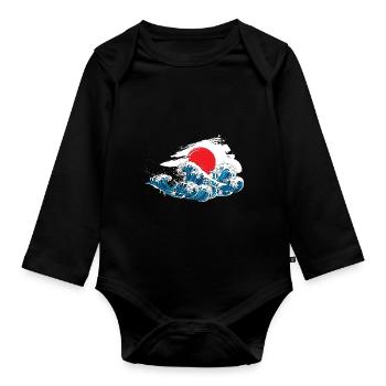 Japan - Baby Bio-Langarm-Body - Schwarz - Vorne