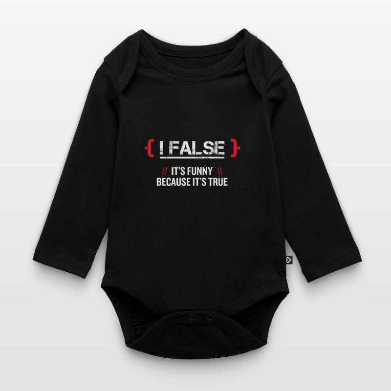 False Programmmierer Baby Bio-Langarm-Body