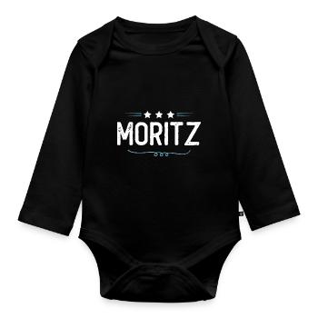 Moritz - Body Bébé bio manches longues - noir - Devant