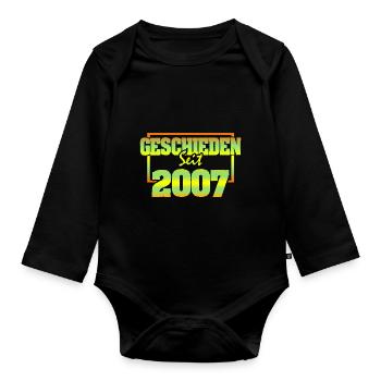 2007 - Organic Longsleeve Baby Bodysuit - black - Front